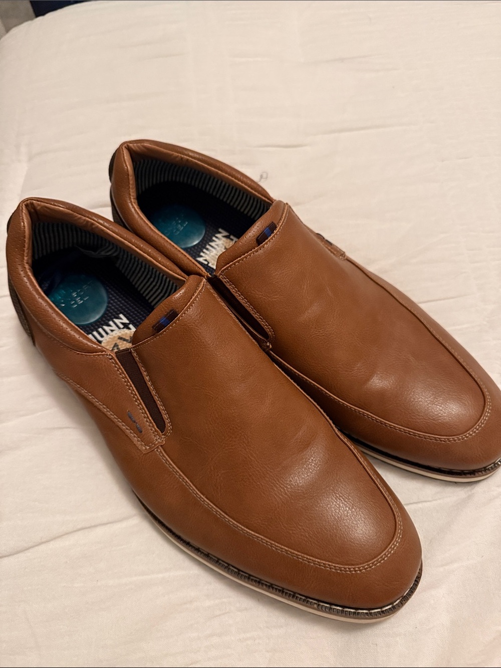 Men's Slip-On Leather Dress Shoes - Brown